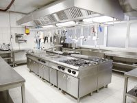 Thiết kế bếp nhà hàng bằng inox không gỉ để giữ vệ sinh an toàn thực phẩm