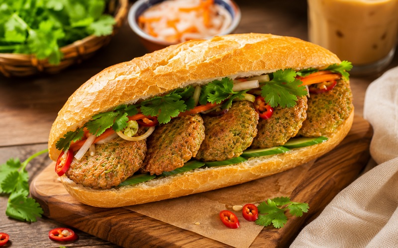 Bánh mì chả cốm