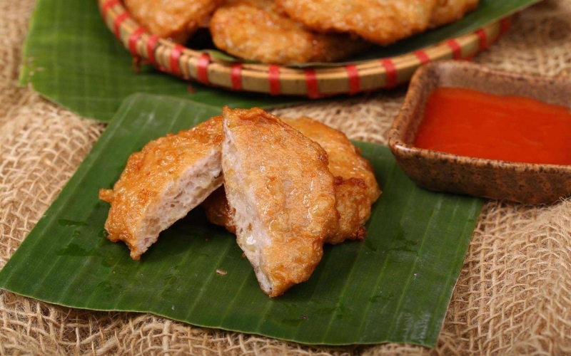 Chả cốm chấm với gì ngon