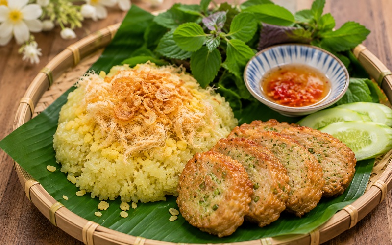 Xôi xéo chả cốm